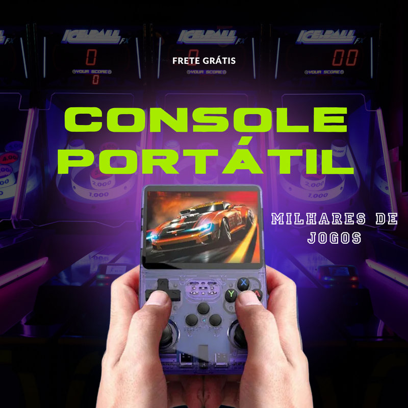 Console Portátil R36S - A Experiência Gamer Definitiva na Palma da Sua Mão! 🎮