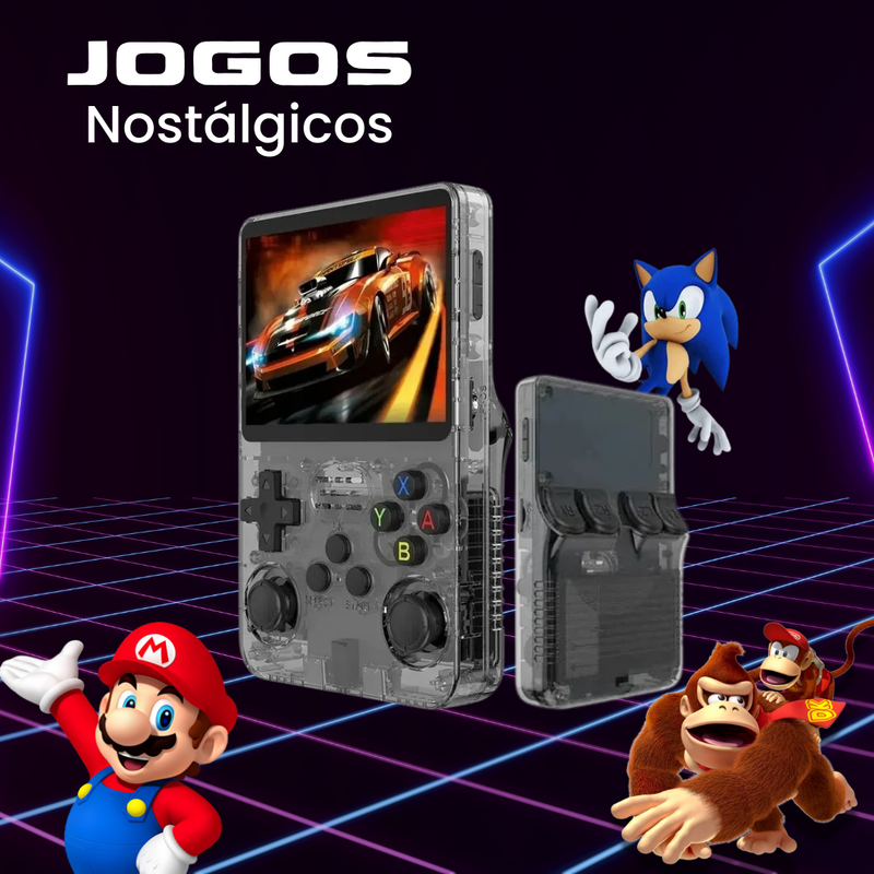 Console Portátil R36S - A Experiência Gamer Definitiva na Palma da Sua Mão! 🎮