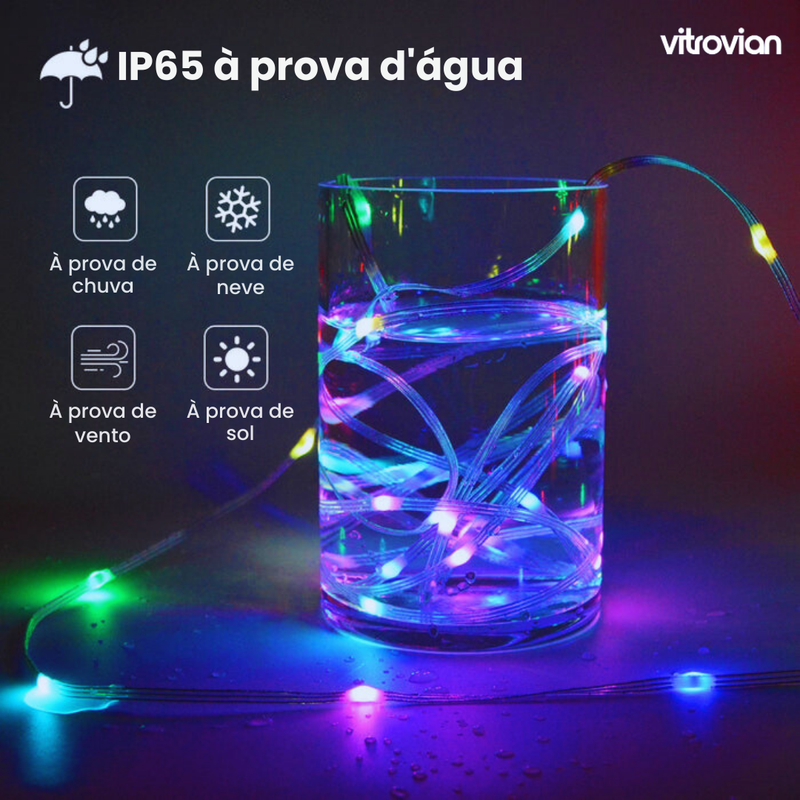 🎄 Luzes de Natal LED Coloridas com Controle via App - Transforme seu NATAL🌟