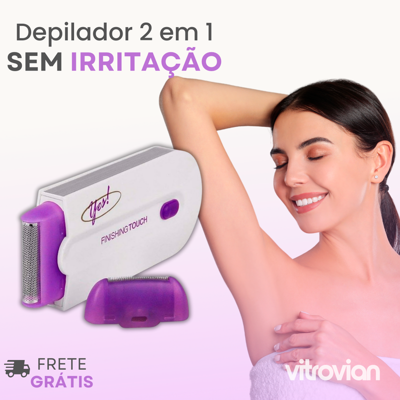 Depilador Elétrico 2 em 1 Recarregável – Para Rosto e Corpo, Sem Irritação